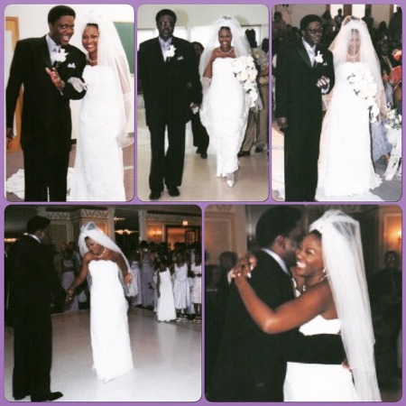 Je'Niece McCullough during her wedding ceremony enjoyed moments with her father Bernie Mac. 